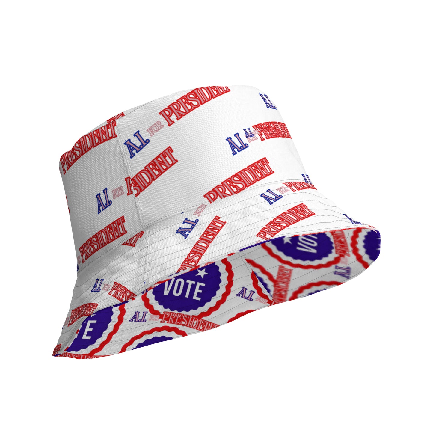 VOTE // A.I. For President - Reversible Bucket Hat