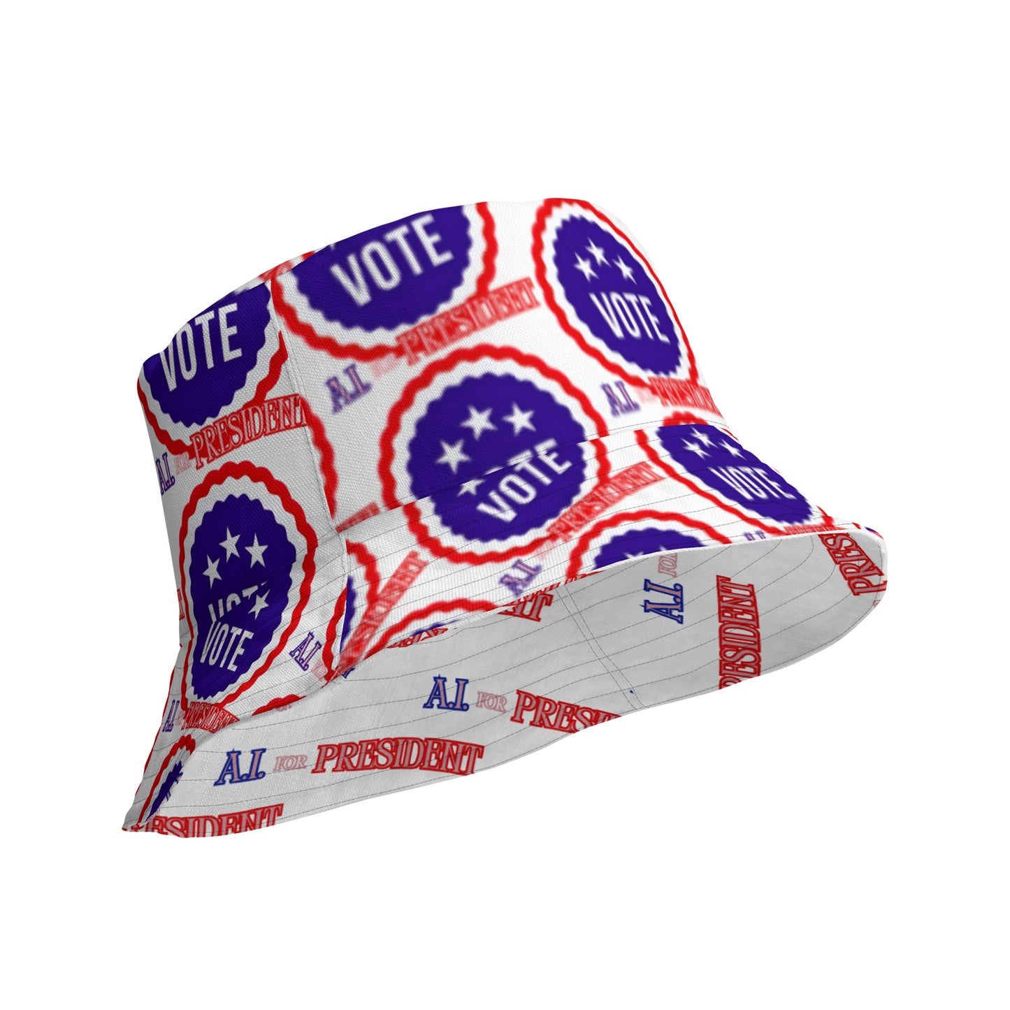 VOTE // A.I. For President - Reversible Bucket Hat