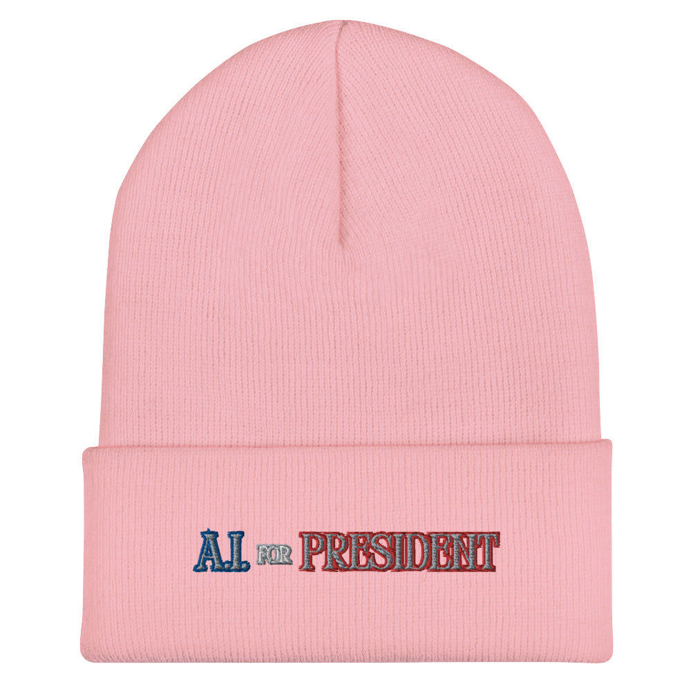 A.I. For President - Cuffed Beanie