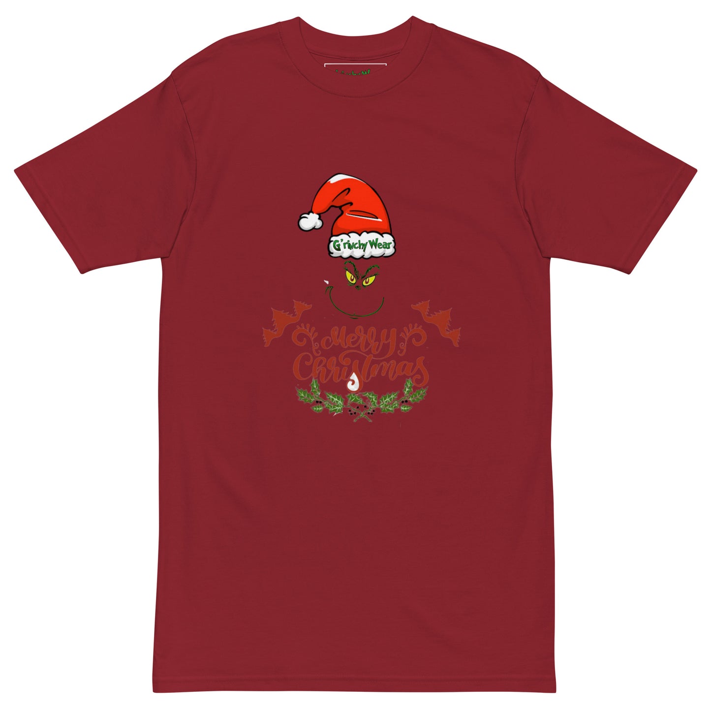 Merry Christmas / G'rinchy Wear - Premium Heavyweight T-Shirt