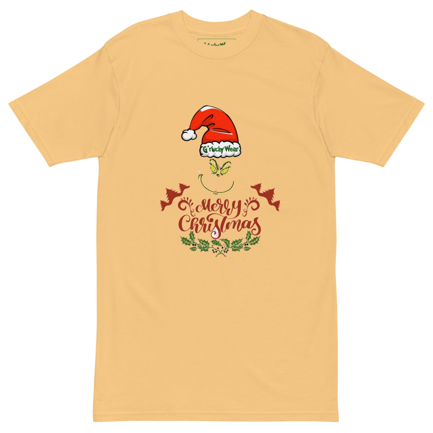 Merry Christmas / G'rinchy Wear - Premium Heavyweight T-Shirt