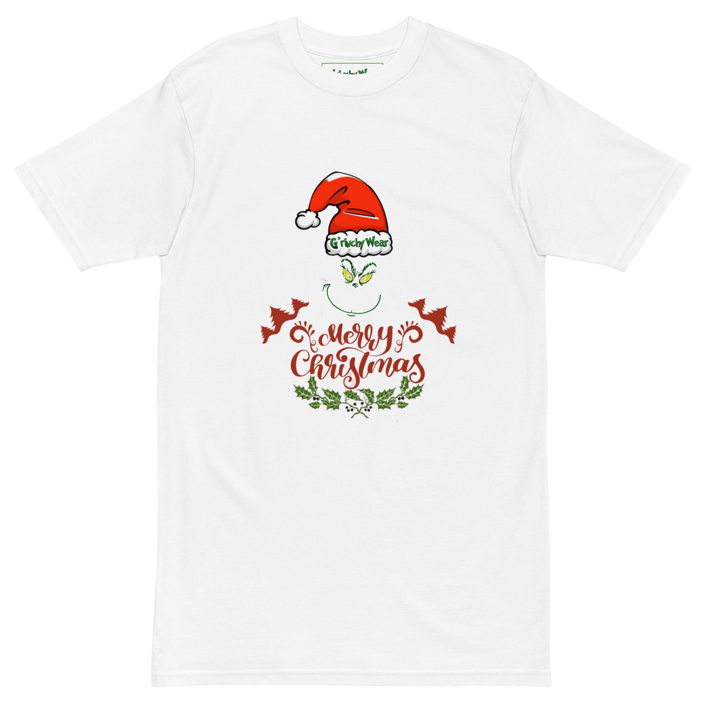 Merry Christmas / G'rinchy Wear - Premium Heavyweight T-Shirt