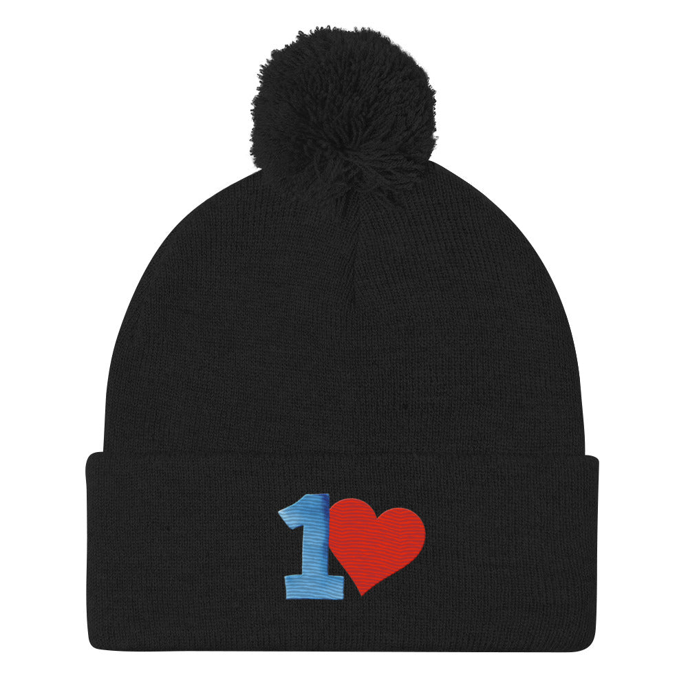 1 Love - Pom-Pom Beanie