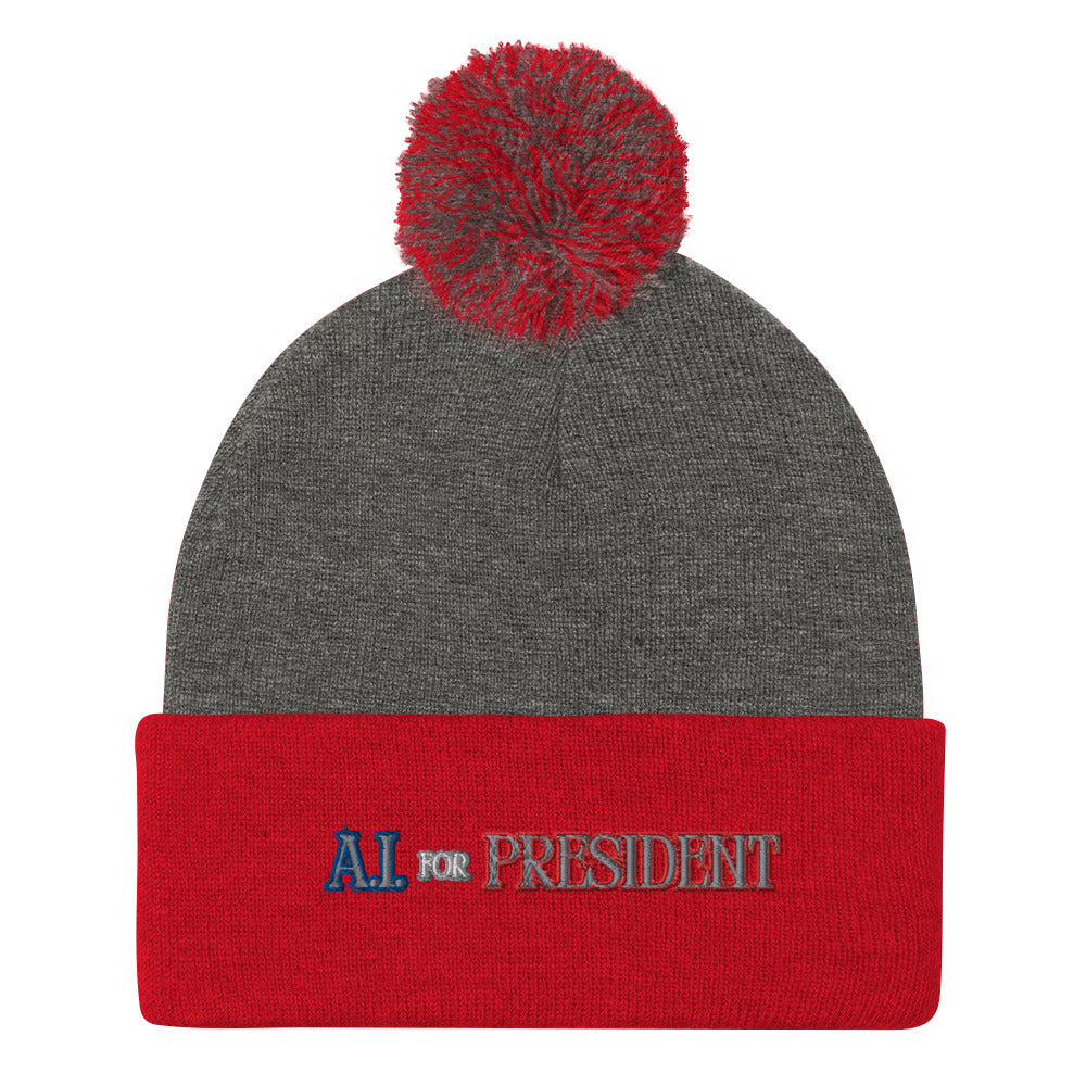 A.I. For President - Pom-Pom Beanie