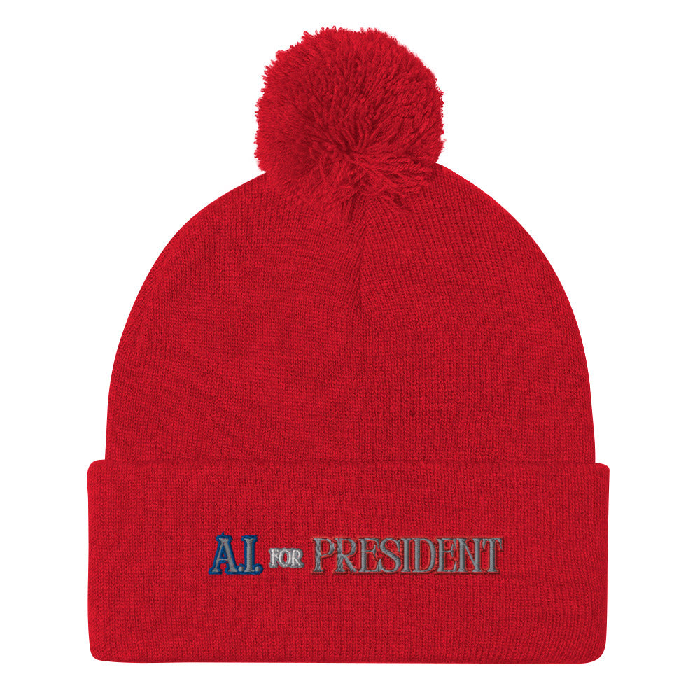 A.I. For President - Pom-Pom Beanie