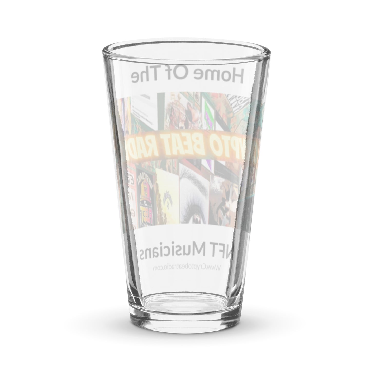 Crypto Beat Radio - Shaker Pint Glass
