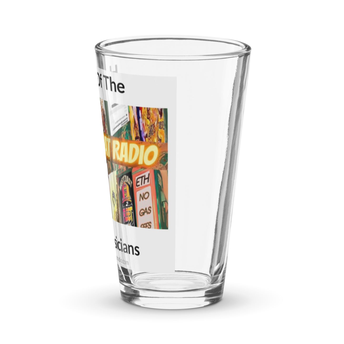 Crypto Beat Radio - Shaker Pint Glass