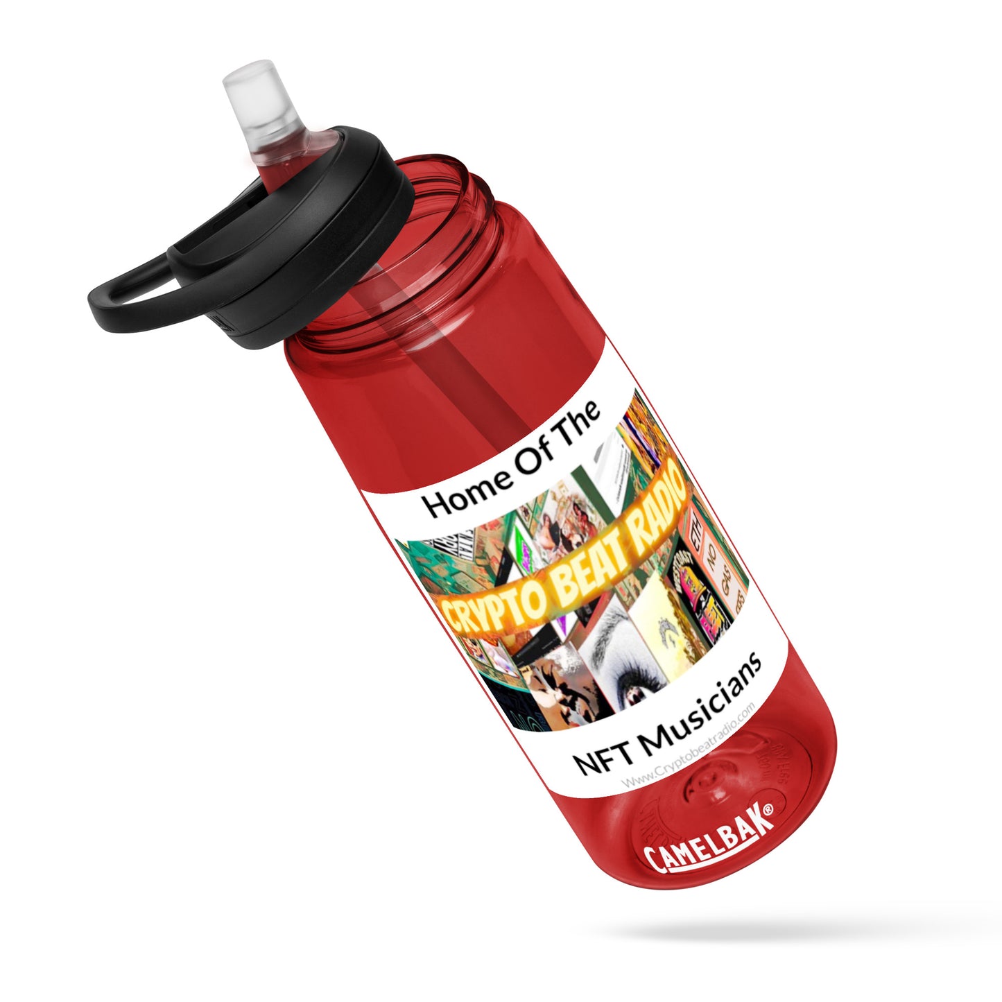 Crypto Beat Radio - Sports Water Bottle