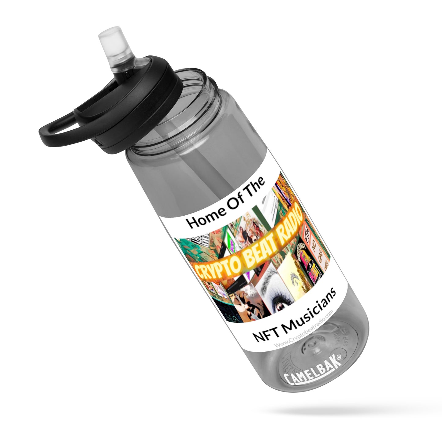 Crypto Beat Radio - Sports Water Bottle