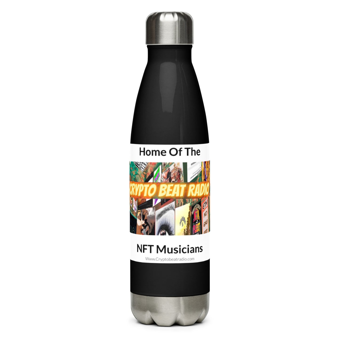 Crypto Beat Radio - Stainless Steel Water Bottle