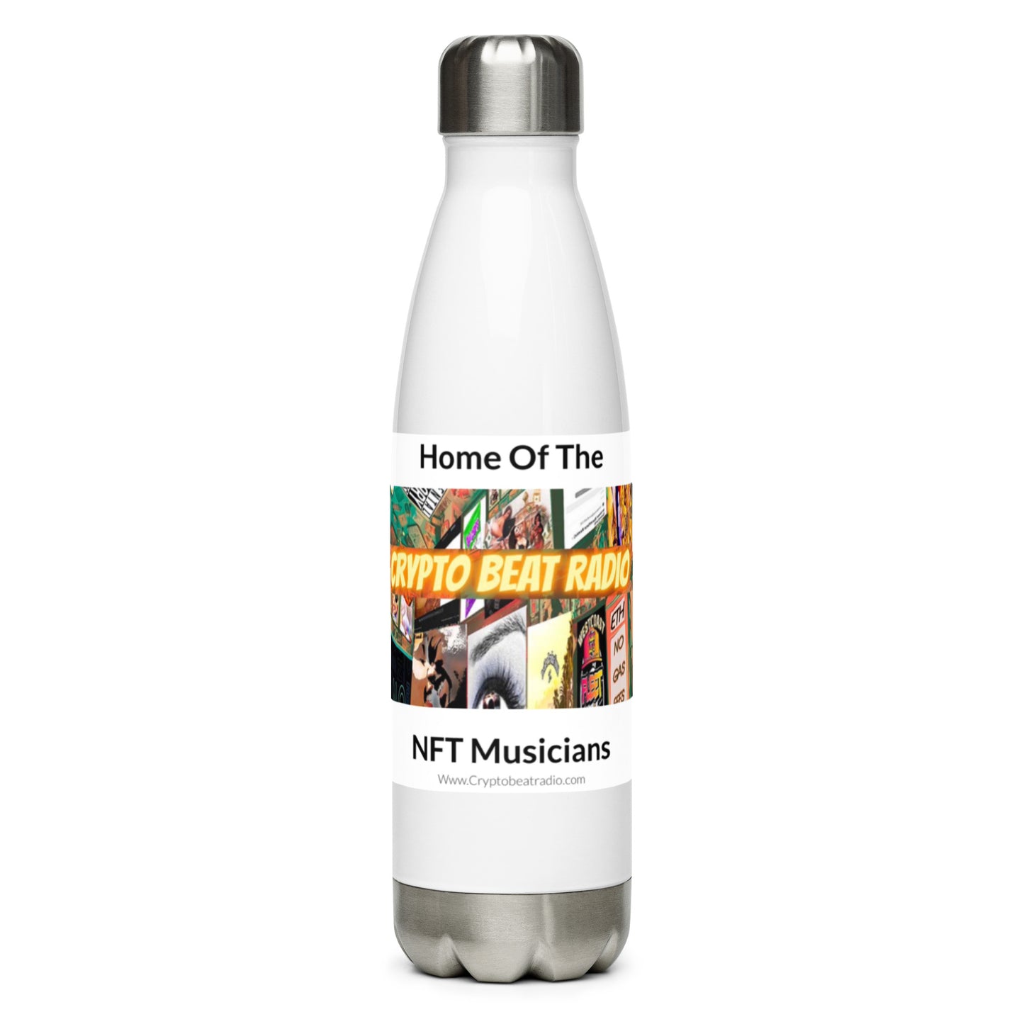 Crypto Beat Radio - Stainless Steel Water Bottle