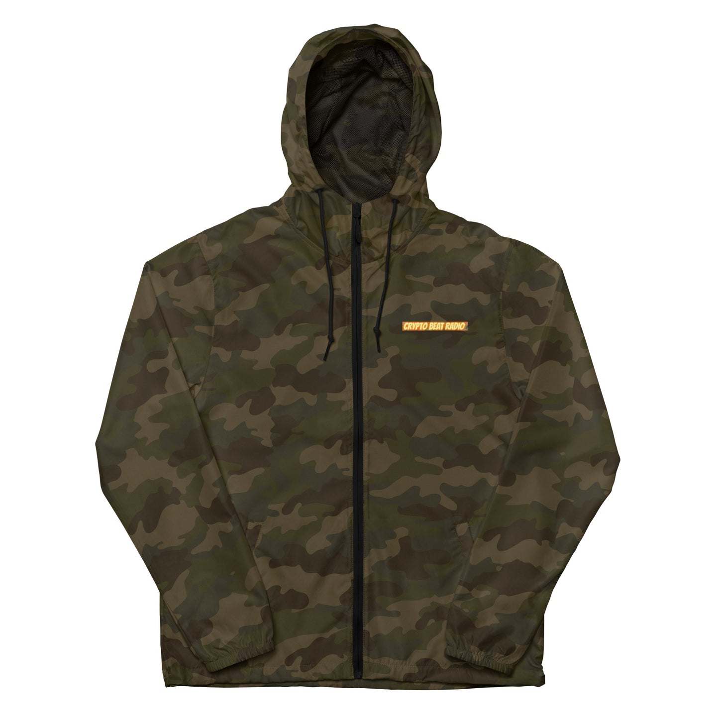Crypto Beat Radio - Unisex Lightweight Zip Up Windbreaker
