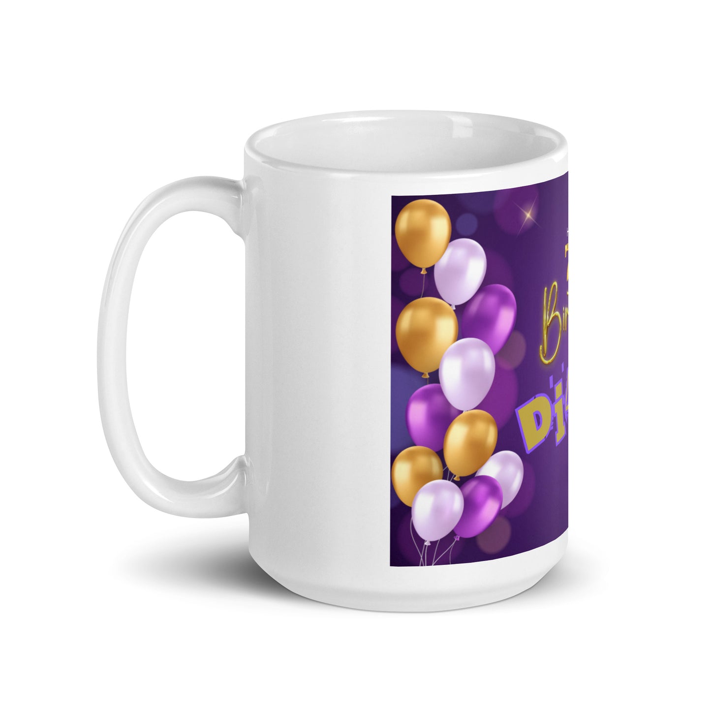 Happy Birthday Diane - White Glossy Mug