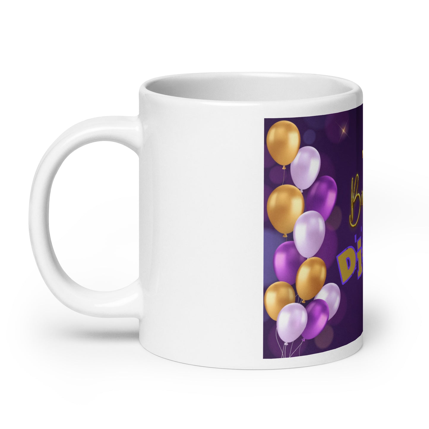 Happy Birthday Diane - White Glossy Mug