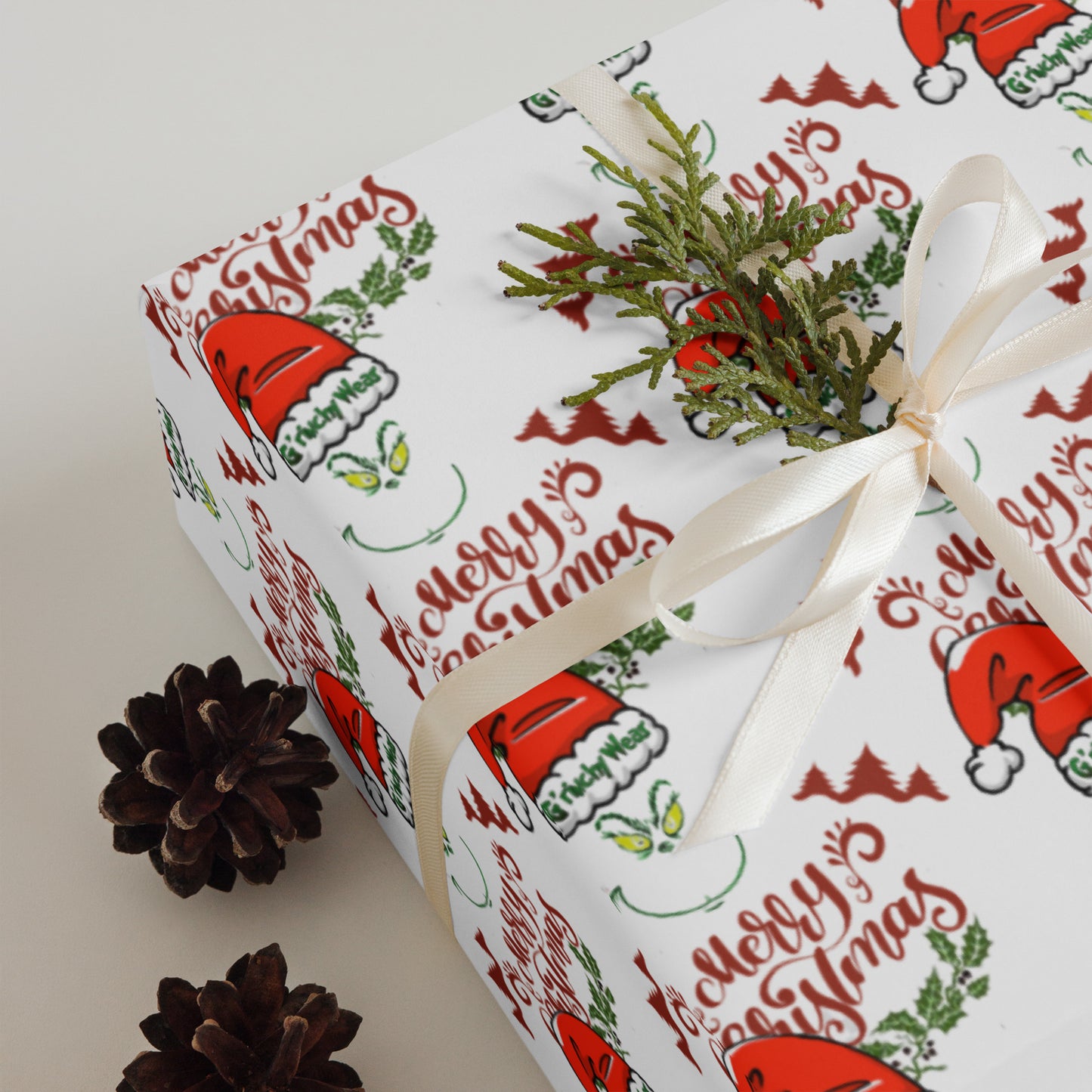 Merry Christmas / G'rinchy Wear - Wrapping Paper Sheets