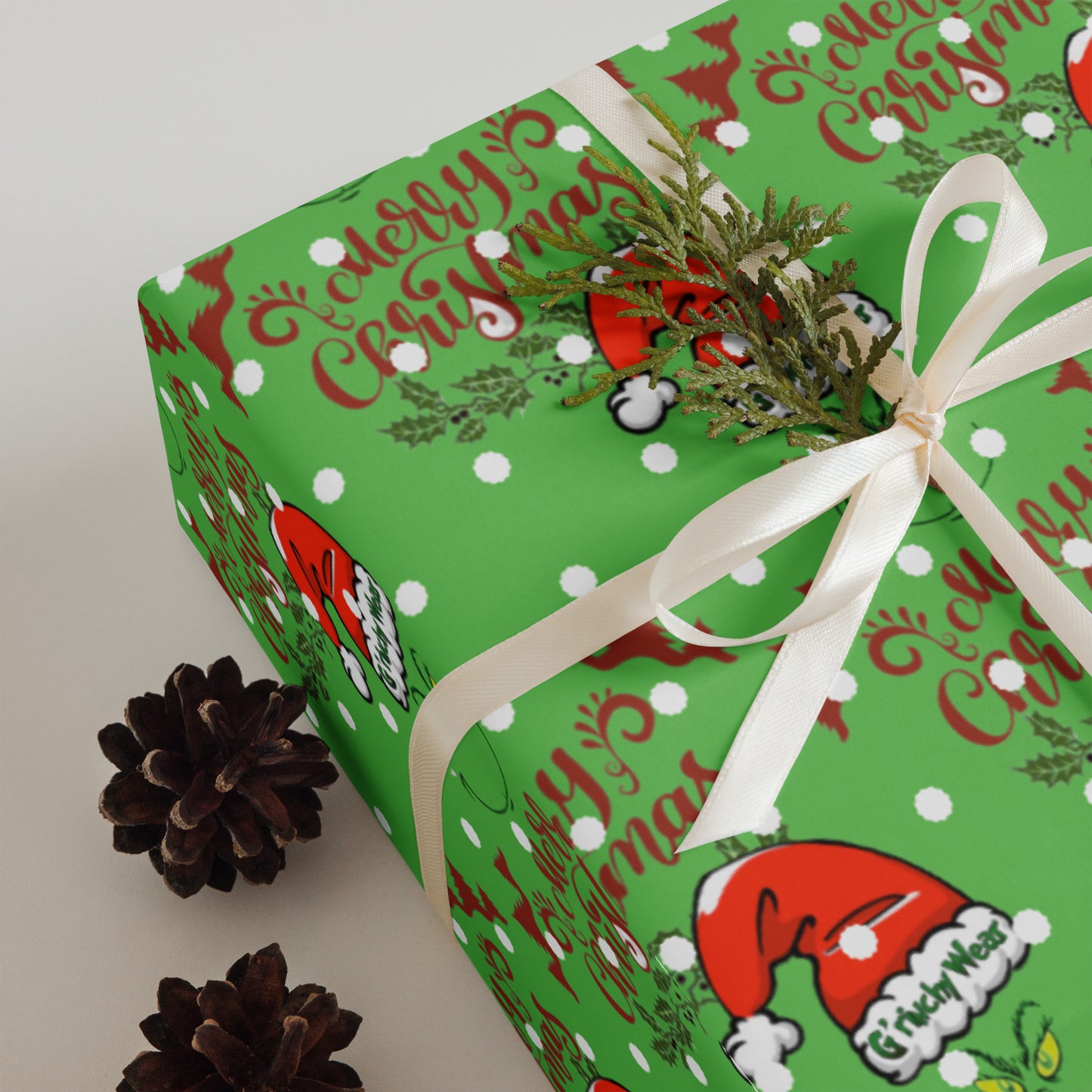 Merry Christmas / G'rinchy Wear - Wrapping Paper Sheets