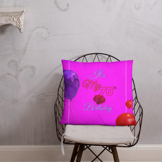 My 70th Birthday - Pillow
