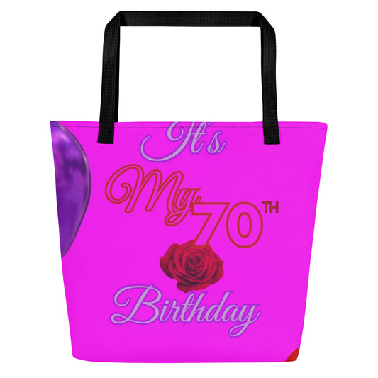 My 70th Birthday (Lavender)- Tote Bag