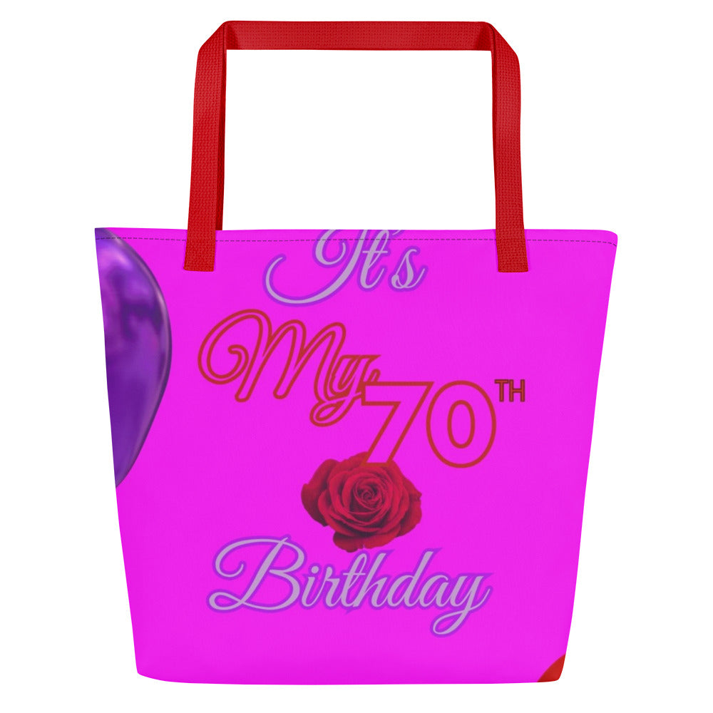 My 70th Birthday (Lavender)- Tote Bag