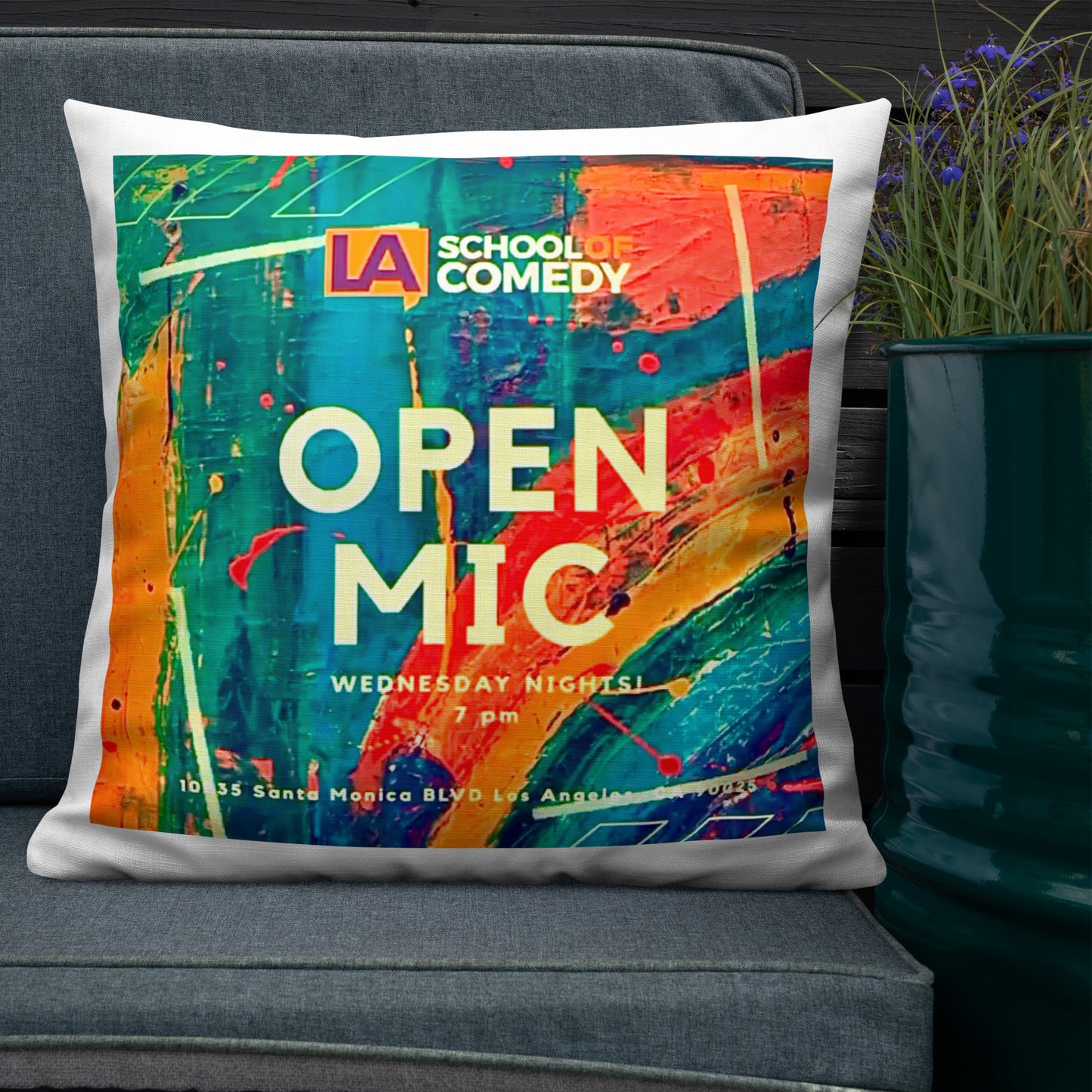 Open Mic / LASC - Premium Pillow