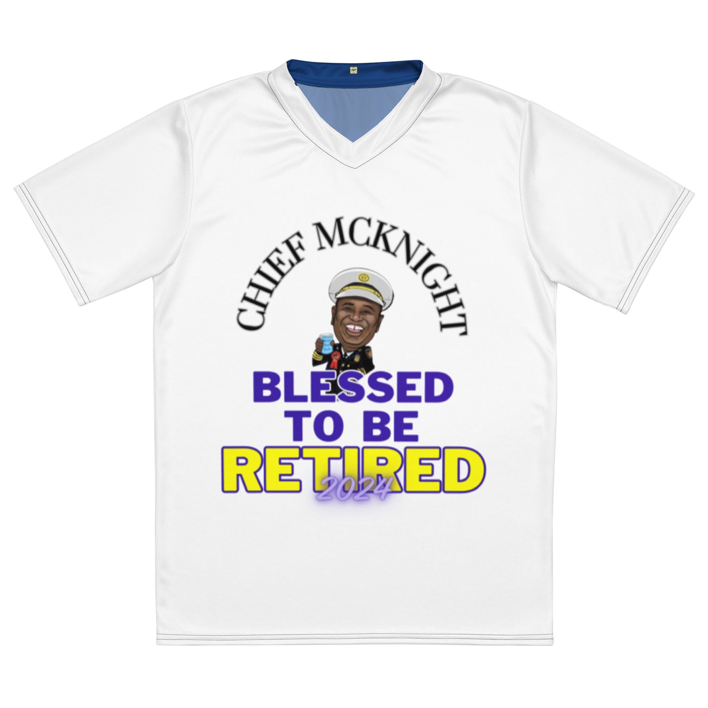 Blessed To Be Retired - Recycled Sports Jersey