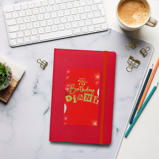 75th HBD DIANE - Hardcover Journal