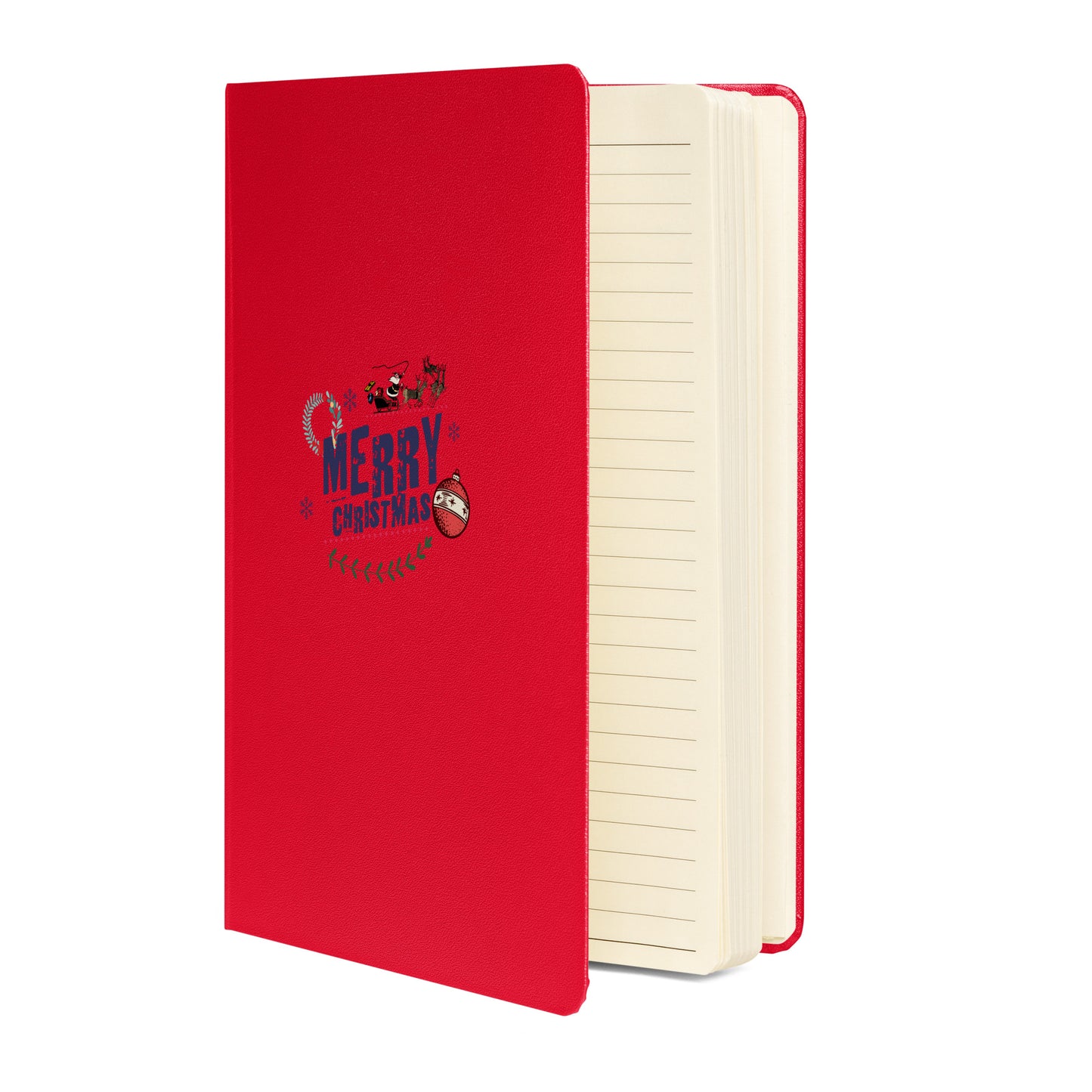 Merry Christmas - Hardcover Bound Notebook
