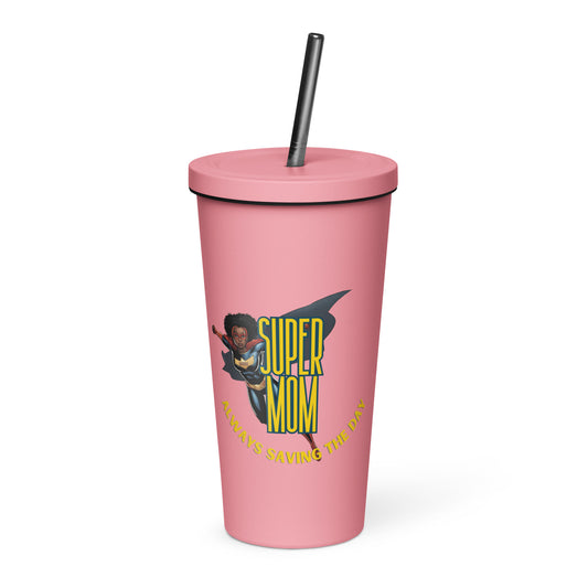 Super Mom - Insulated Tumbler w/  Straw