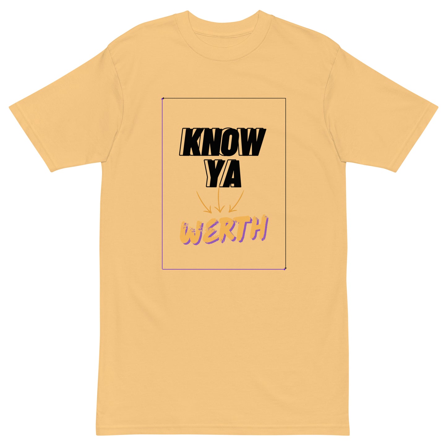 Knowya Werth Sign - Premium Heavyweight T-Shirt