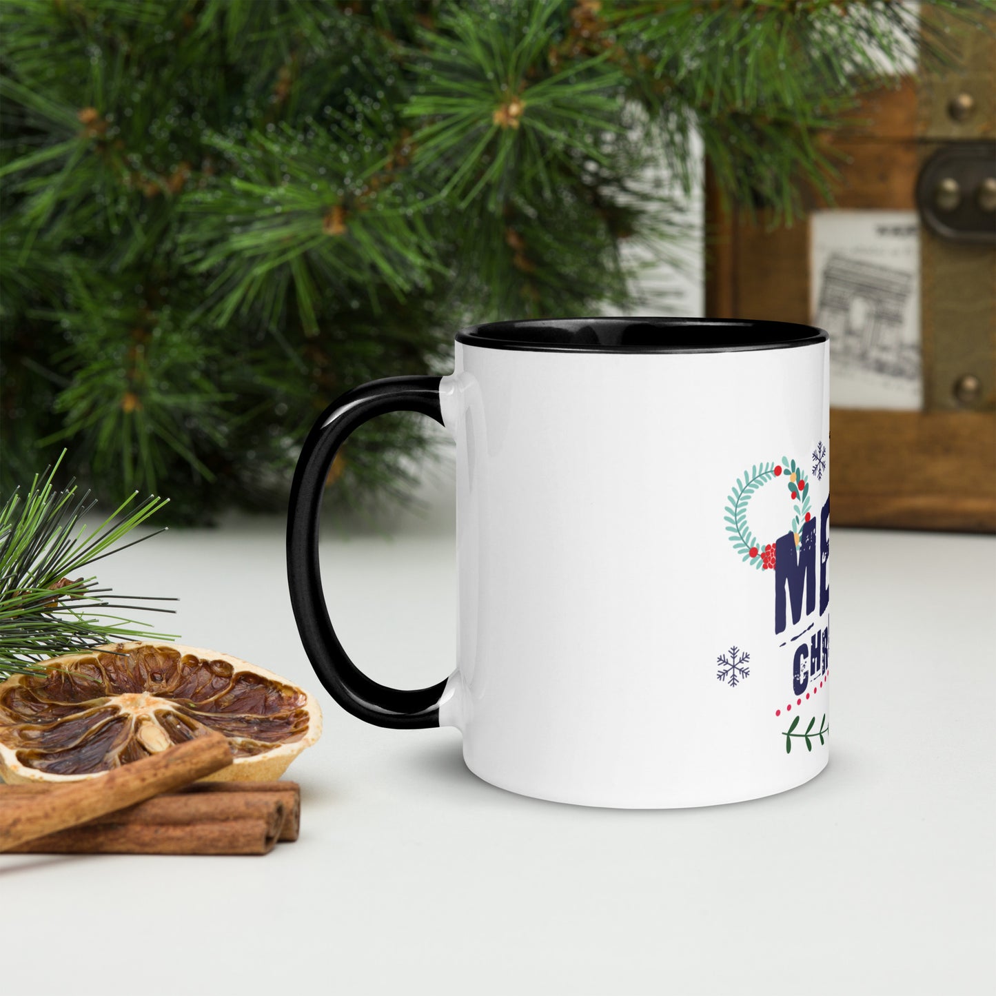 Merry Christmas - Mug with Color Inside