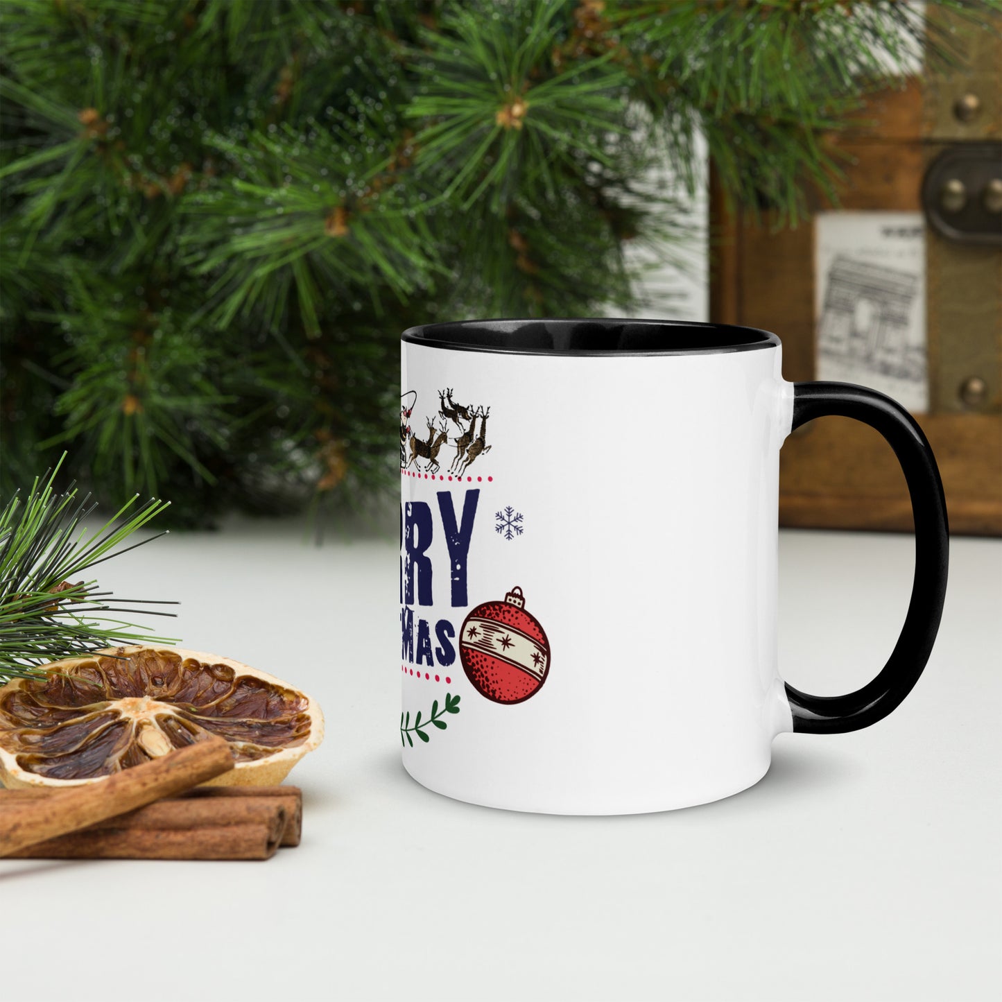 Merry Christmas - Mug with Color Inside
