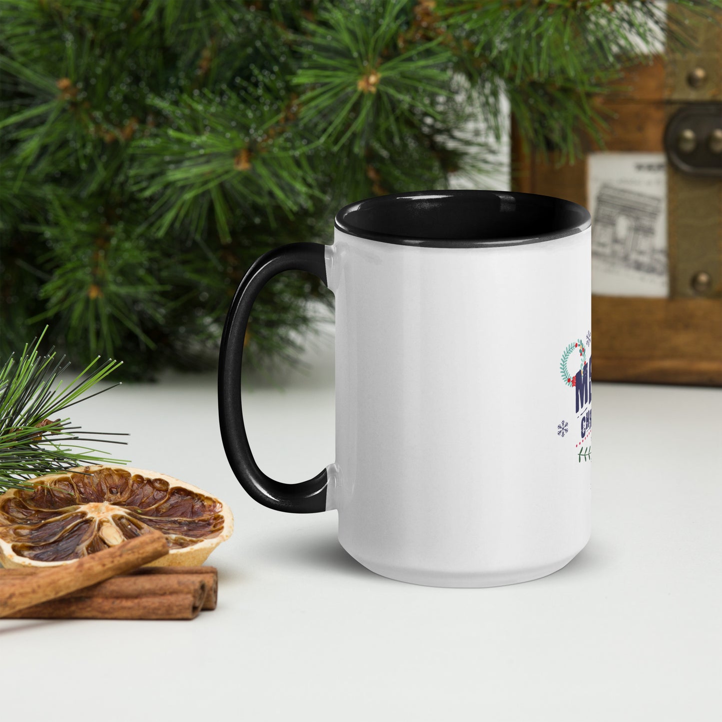 Merry Christmas - Mug with Color Inside