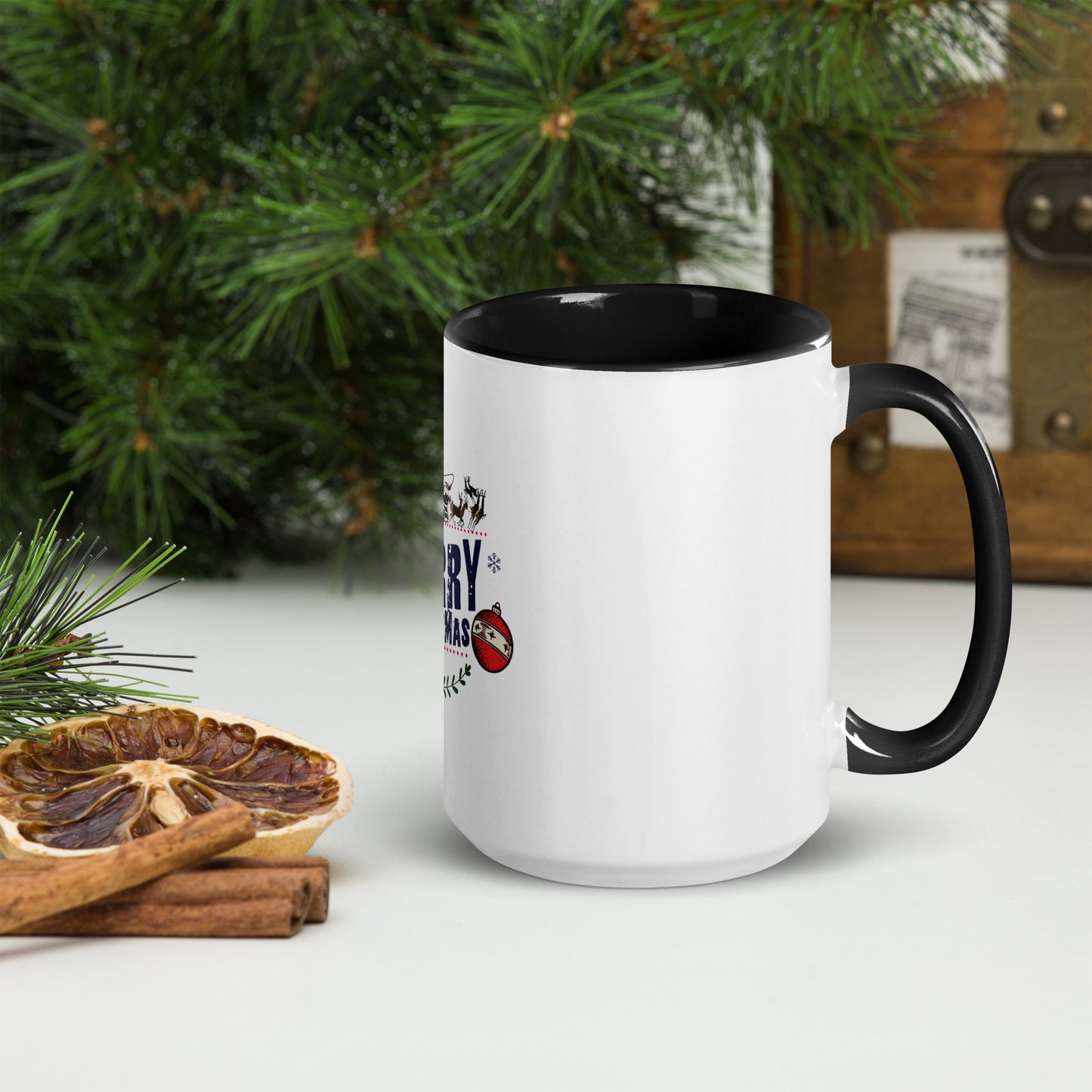 Merry Christmas - Mug with Color Inside