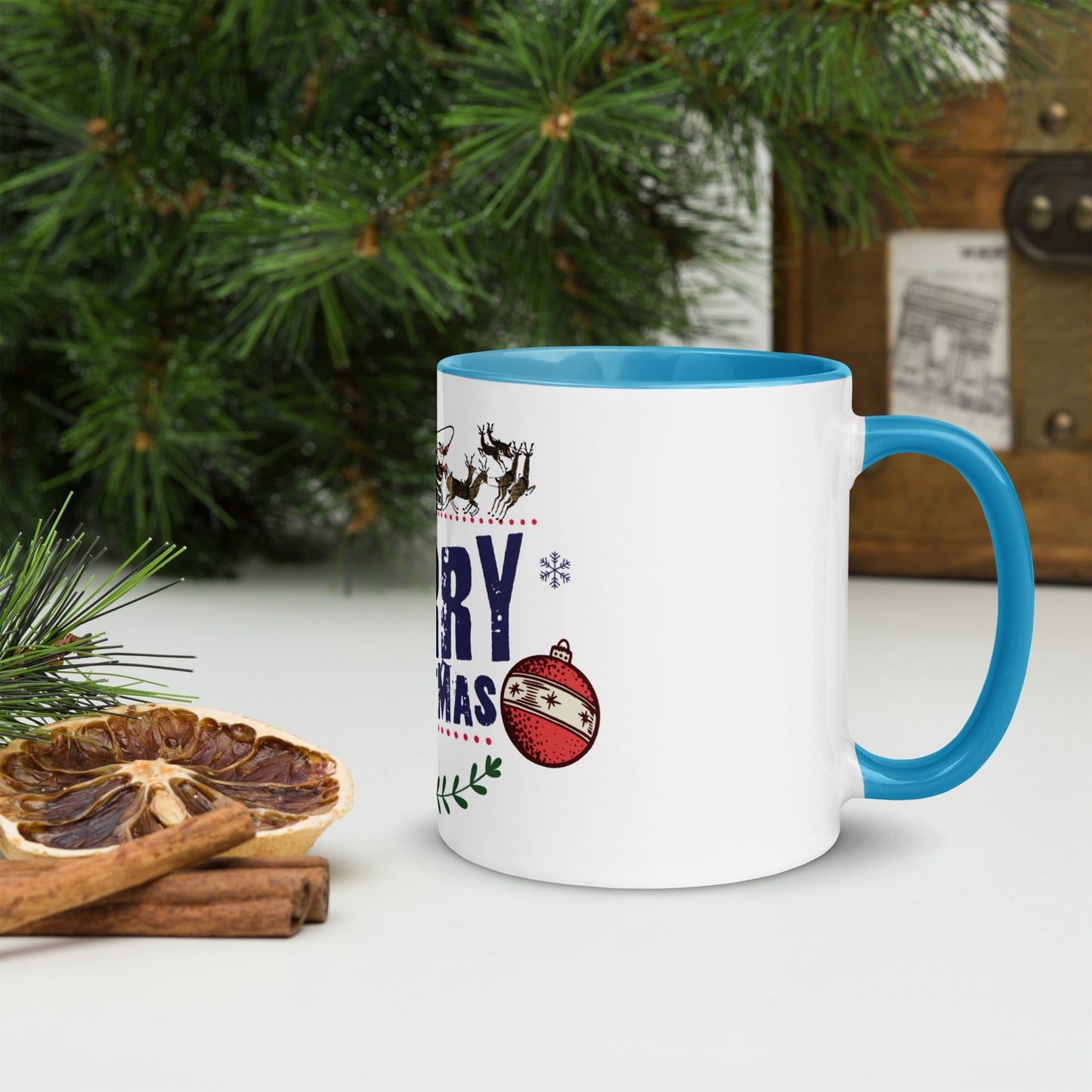 Merry Christmas - Mug with Color Inside