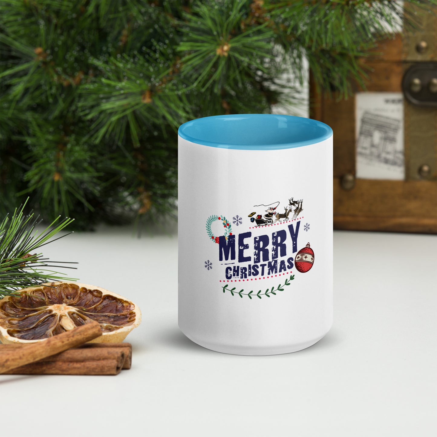 Merry Christmas - Mug with Color Inside