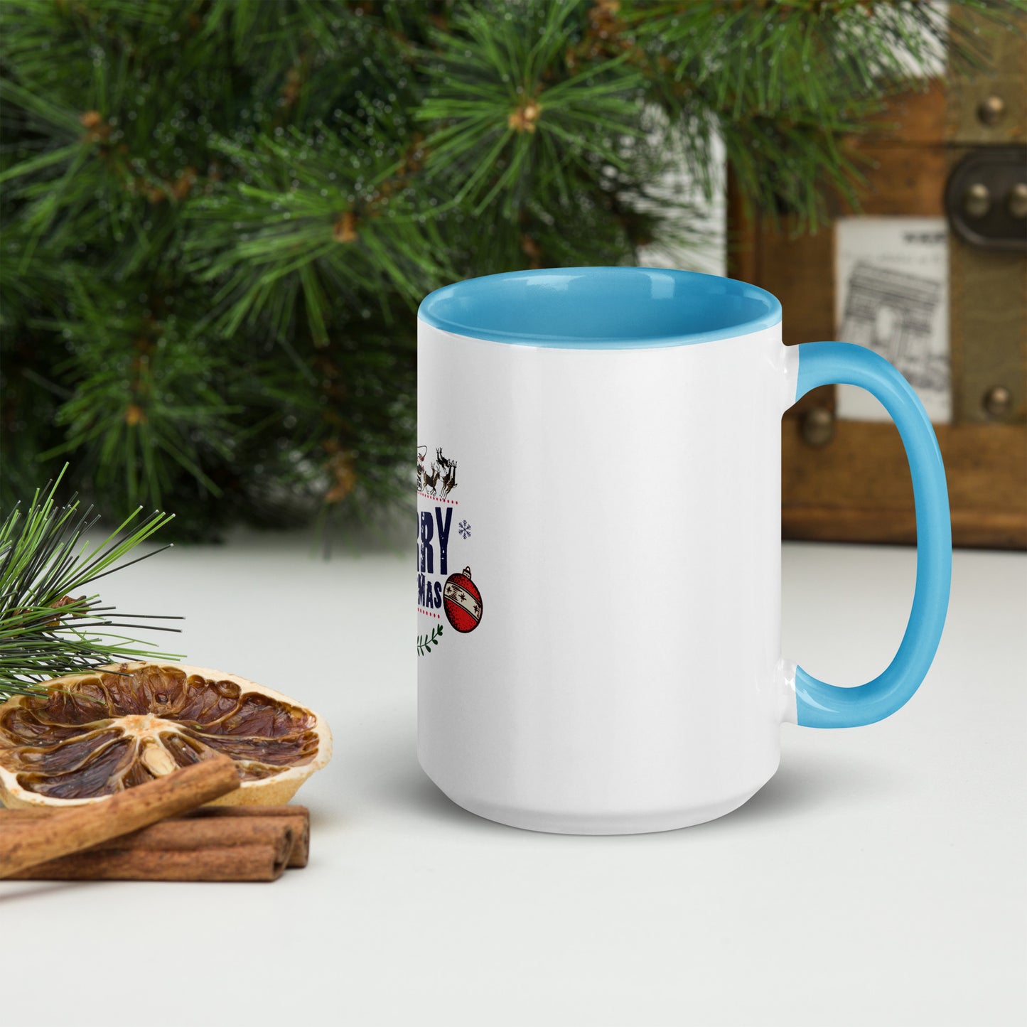 Merry Christmas - Mug with Color Inside