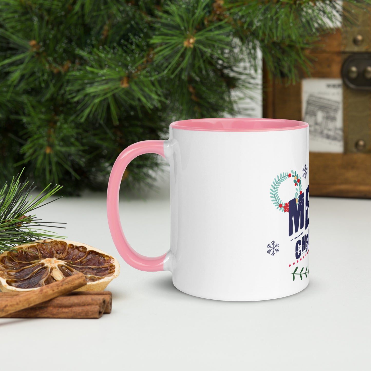 Merry Christmas - Mug with Color Inside