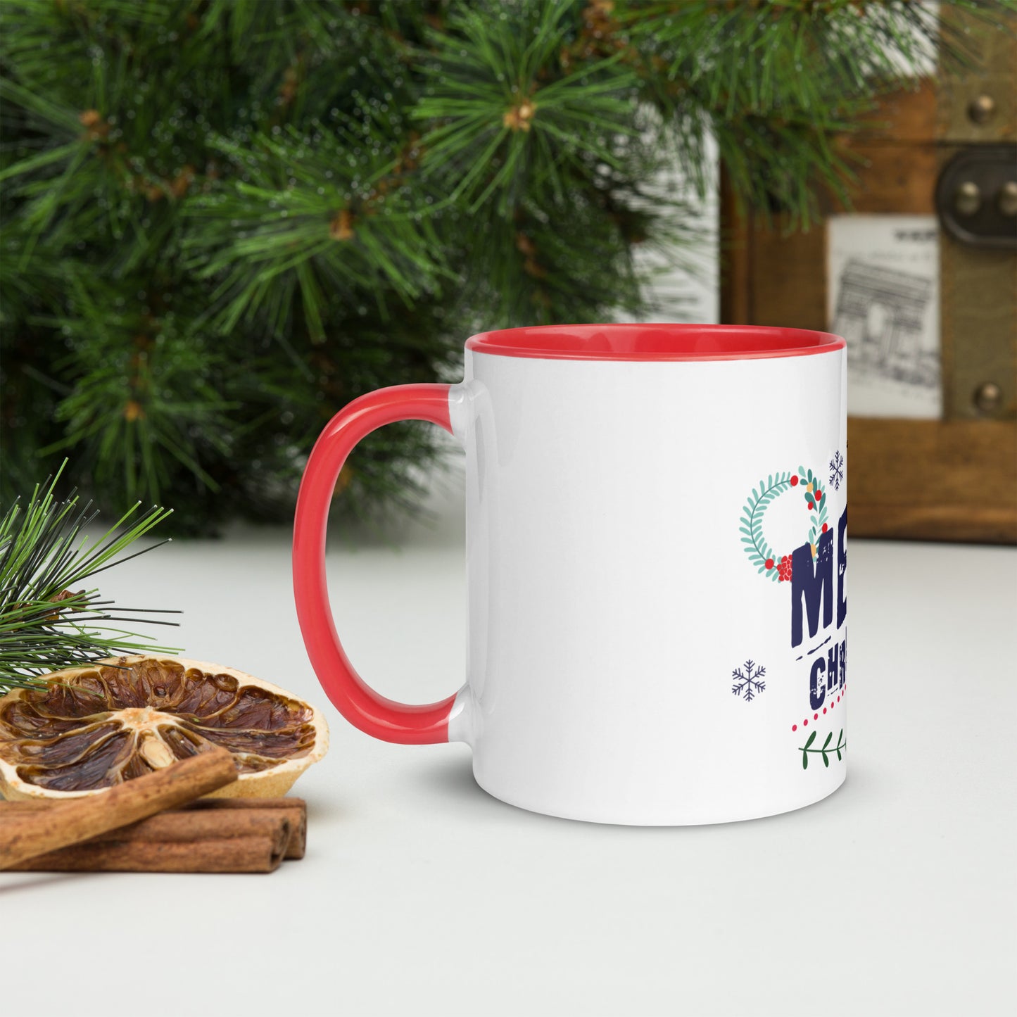 Merry Christmas - Mug with Color Inside