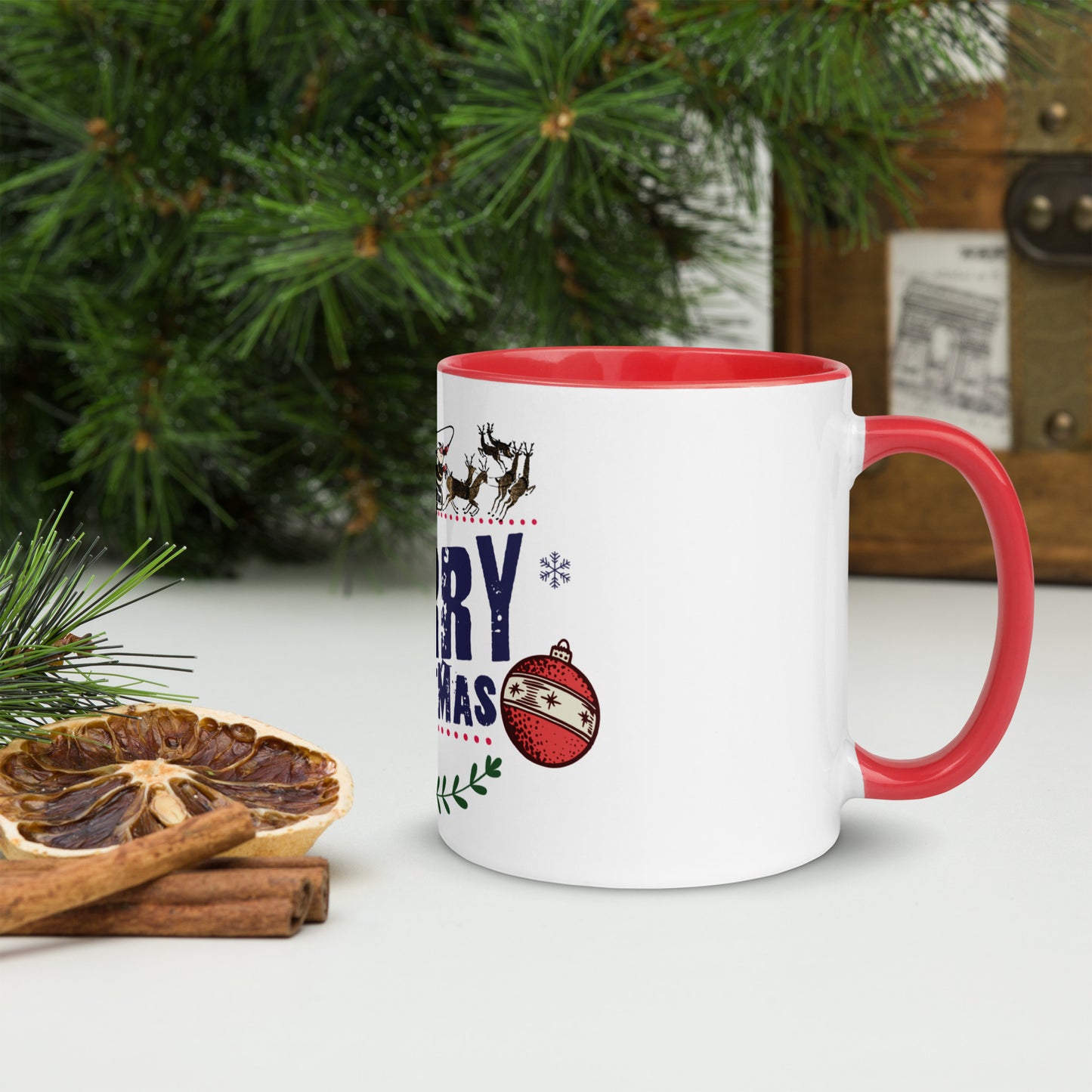 Merry Christmas - Mug with Color Inside