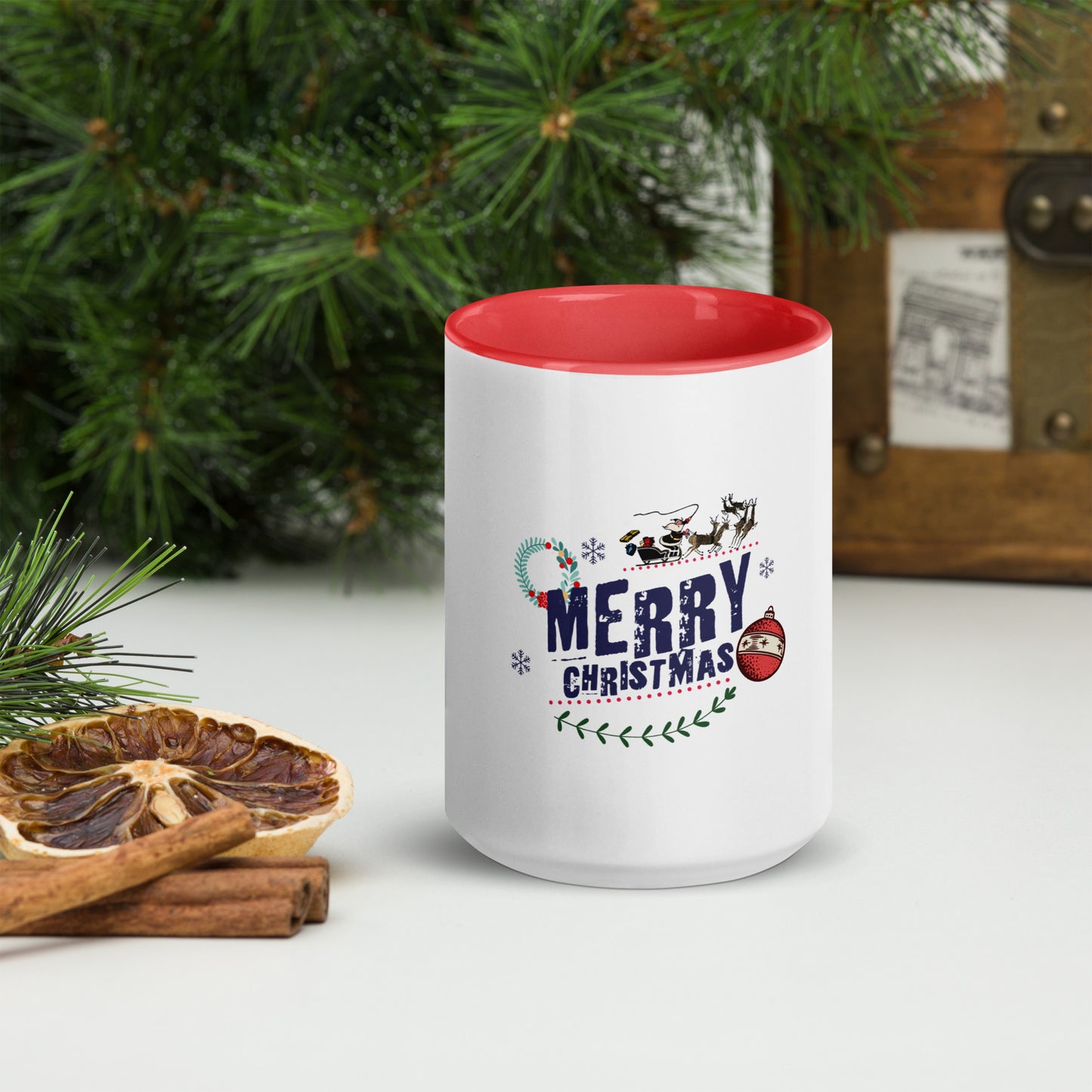Merry Christmas - Mug with Color Inside