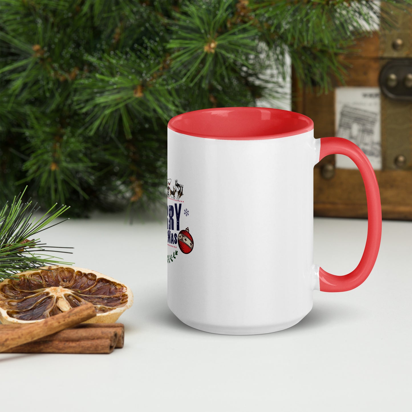 Merry Christmas - Mug with Color Inside