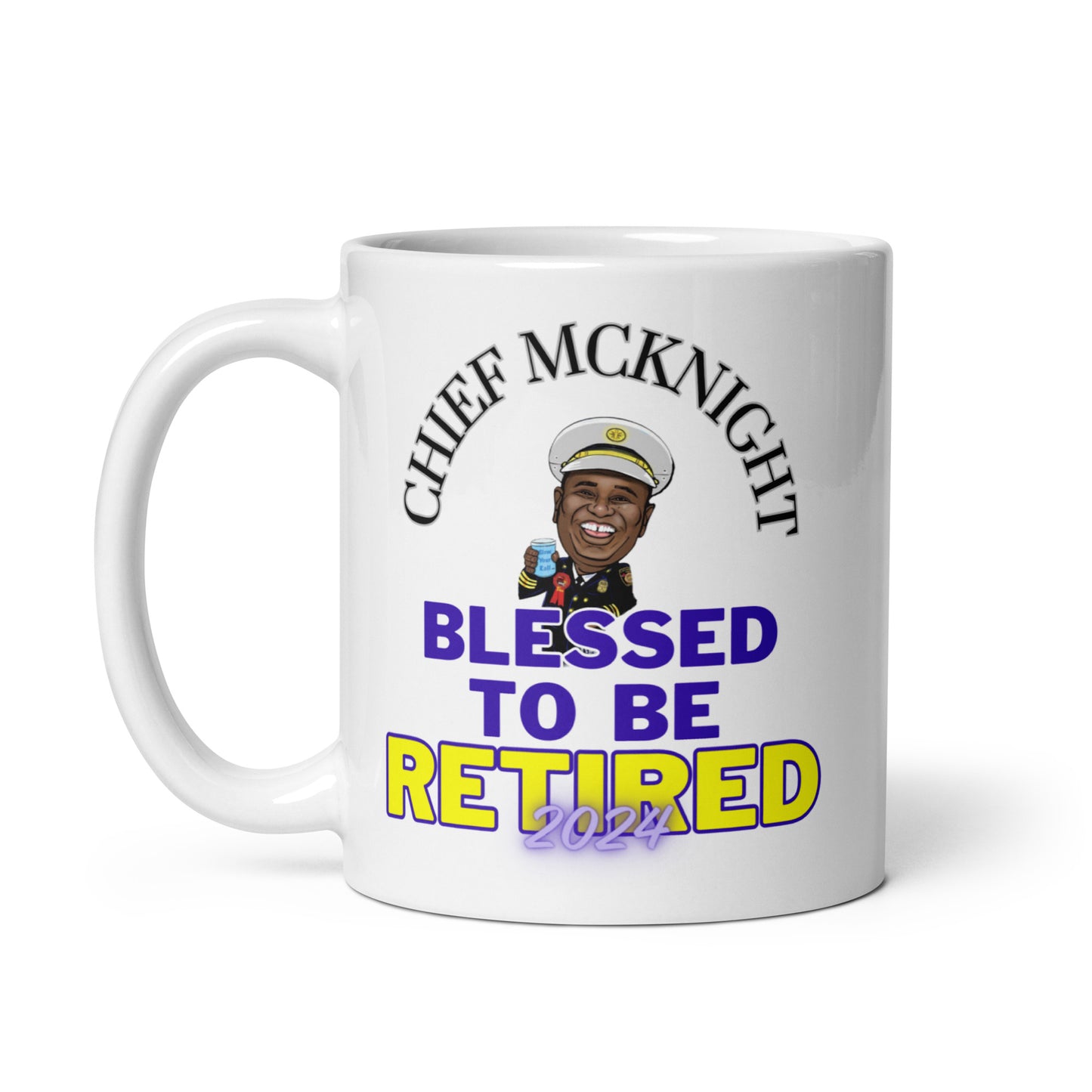 Blessed To Be Retired - White Glossy Mug