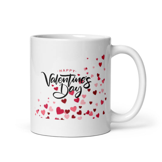 Happy Valentine's Day - White Glossy Mug