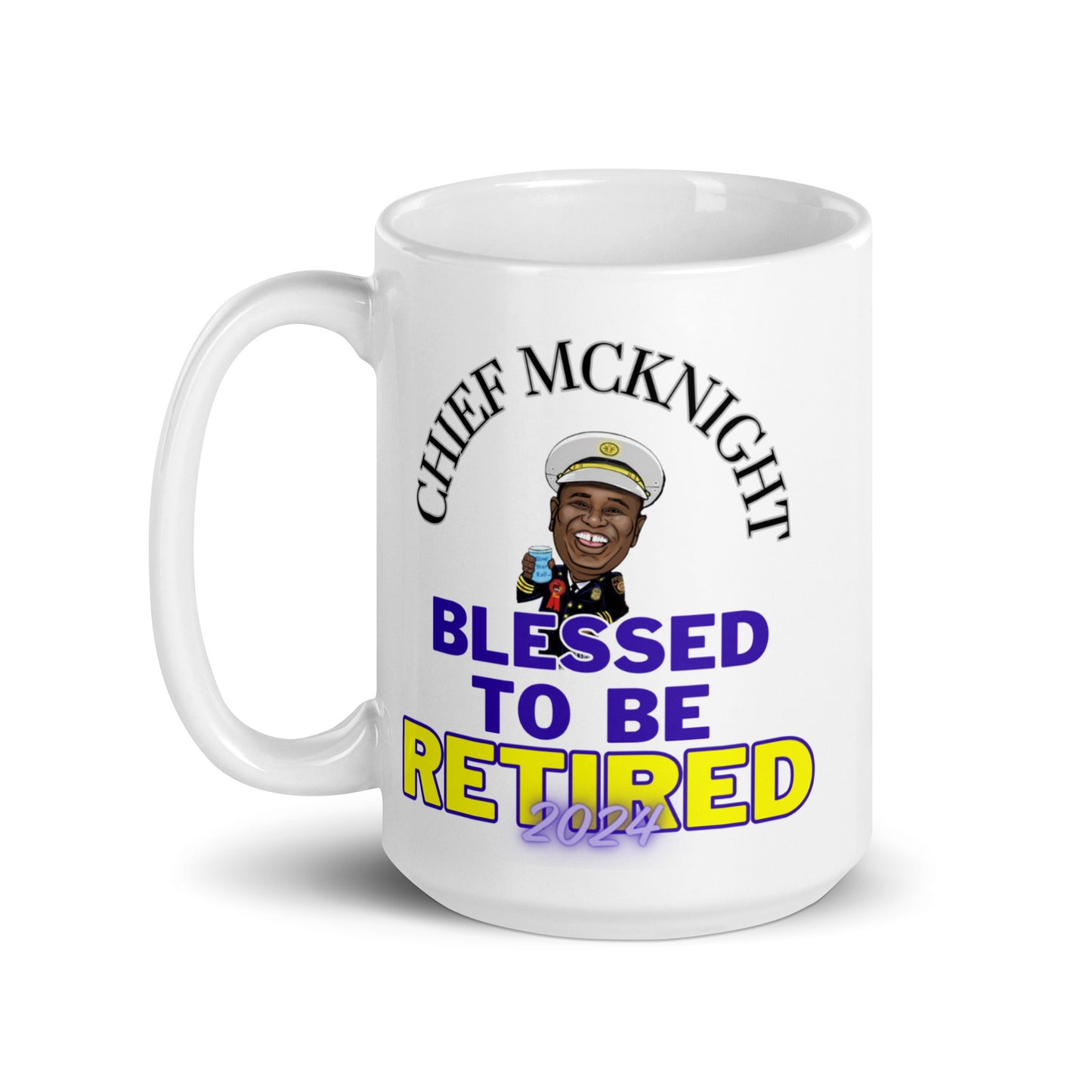 Blessed To Be Retired - White Glossy Mug
