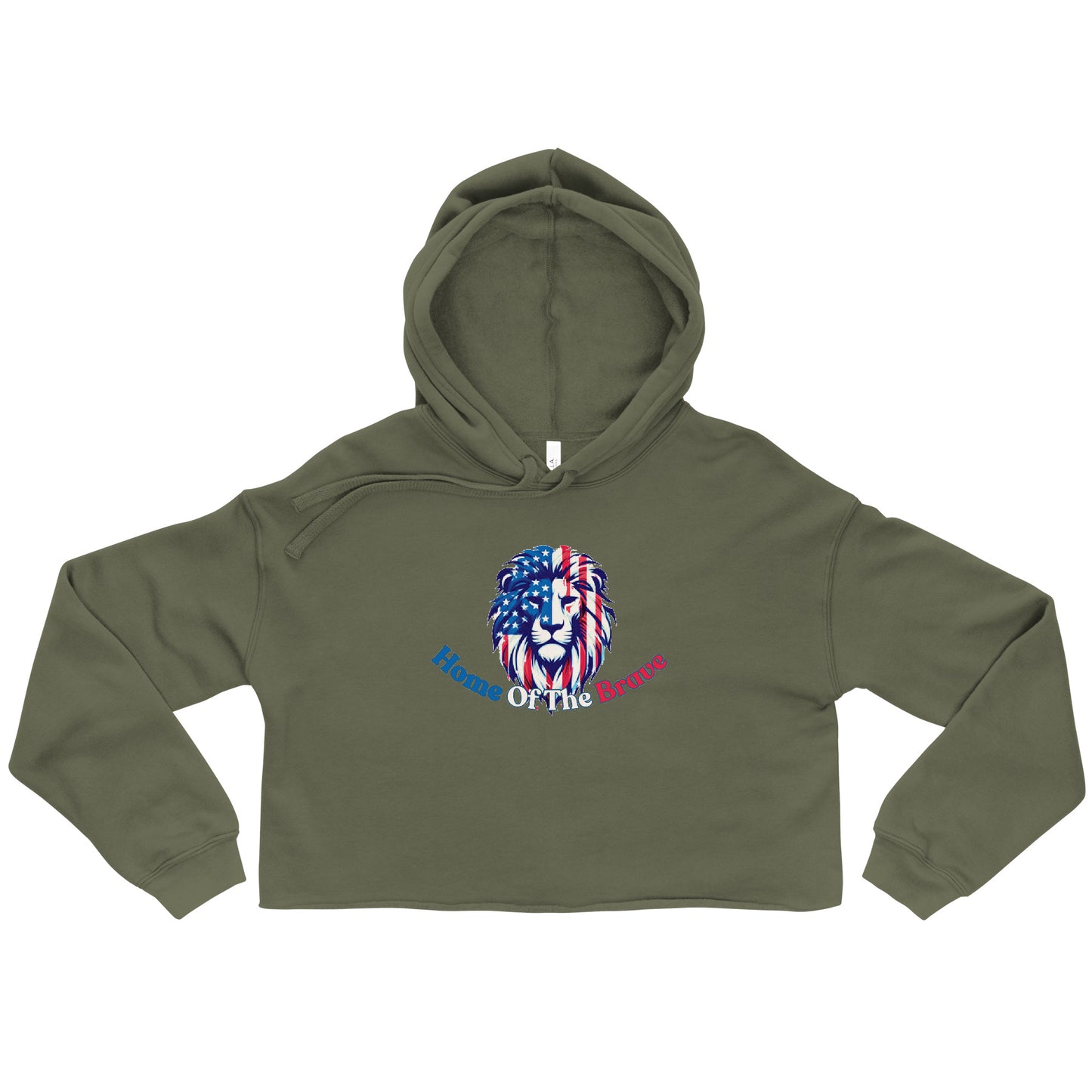 Home Of The Brave - Crop Hoodie