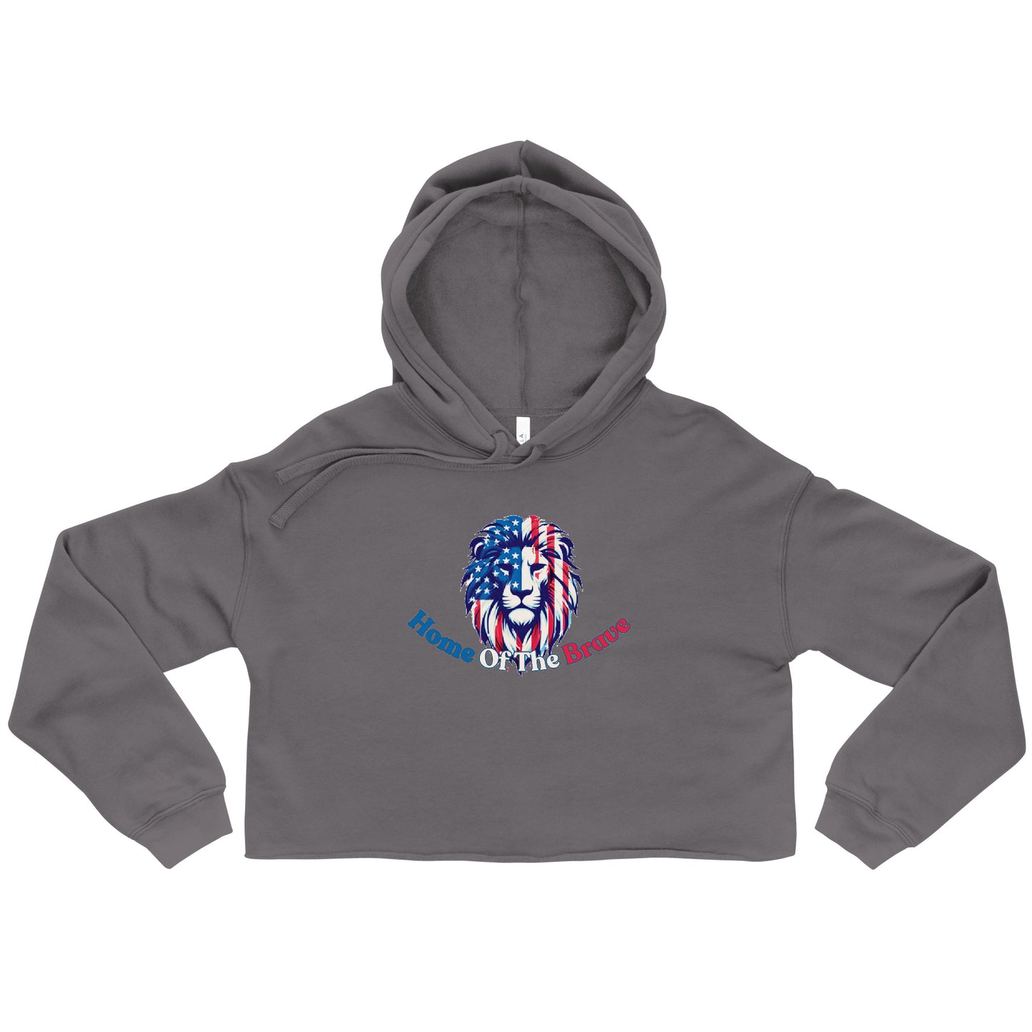 Home Of The Brave - Crop Hoodie